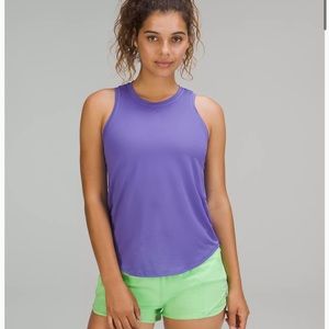 Purple High Neck Run and Train Tank top
